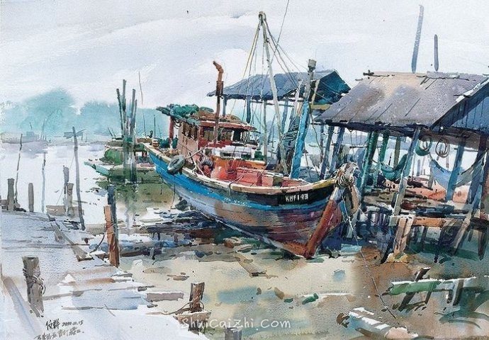 冯信群水彩风景作品欣赏-9