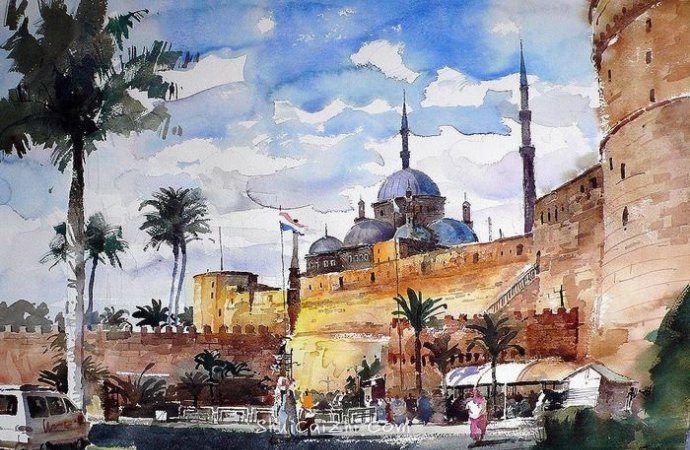 冯信群水彩风景作品欣赏-10