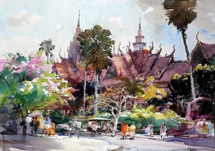 冯信群水彩风景作品欣赏-11