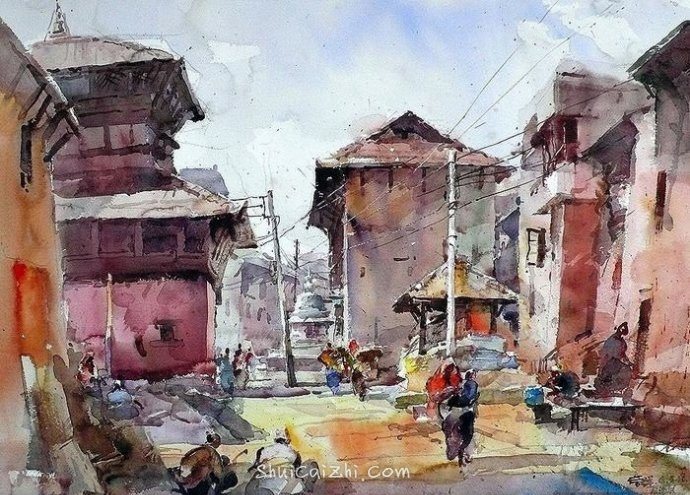 冯信群水彩风景作品欣赏-13