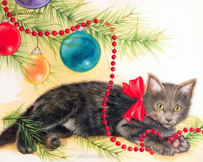 美国插画师Jane Maday笔下的可爱猫咪小动物-12