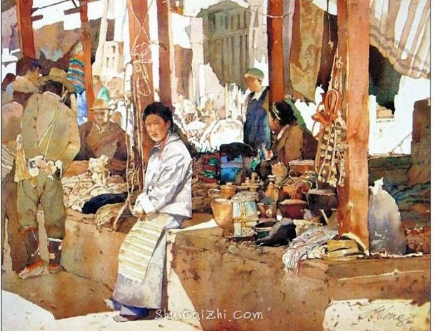 新加坡水彩画家王金成风景作品选