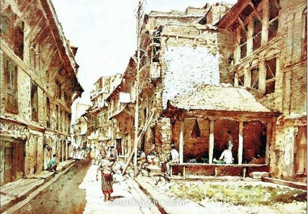 新加坡水彩画家王金成风景作品选