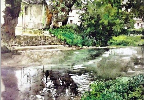 新加坡水彩画家王金成风景作品选