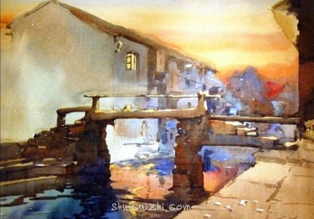 新加坡水彩画家王金成风景作品选