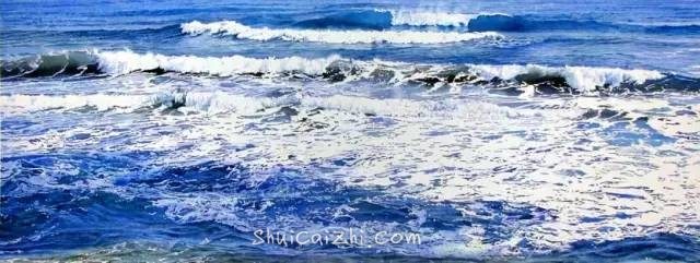 小镇一角 田中己永风景水彩画作品