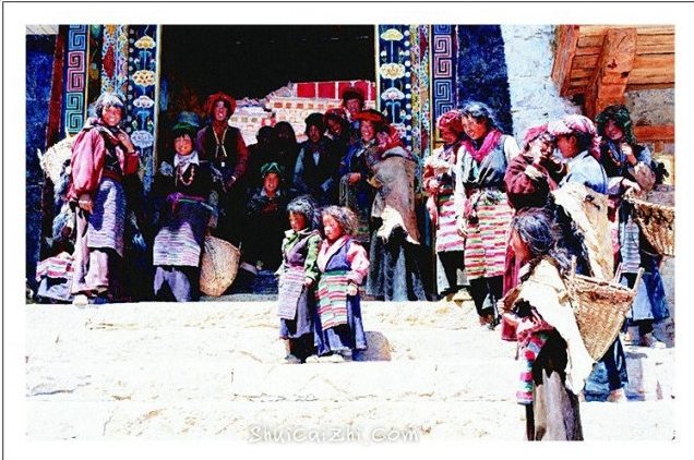 姚建华云南民族风人物风土水彩-15