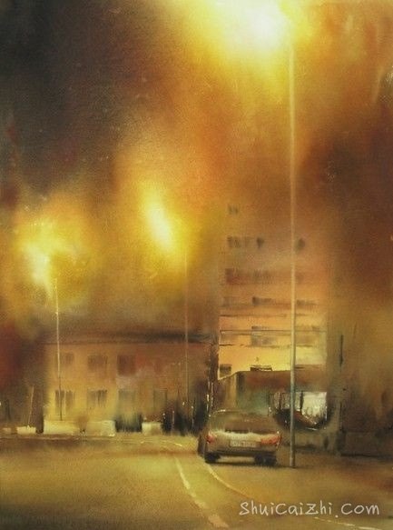 法国水彩画家David.Chauvin作品欣赏